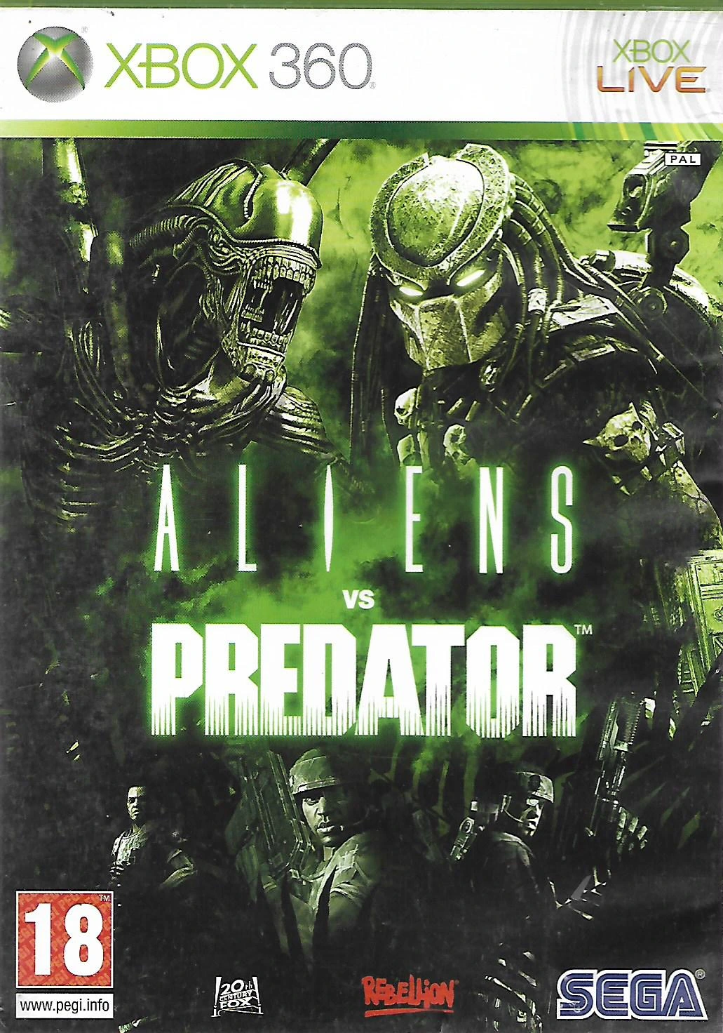 ALIENS VS PREDATOR (XBOX 360 - bazar)