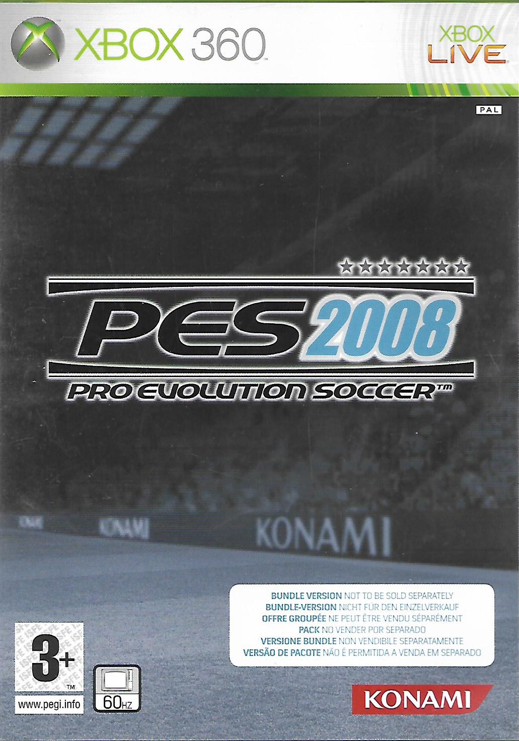 PES 2008 - PRO EVOLUTION SOCCER 2008 (XBOX 360 - bazar)