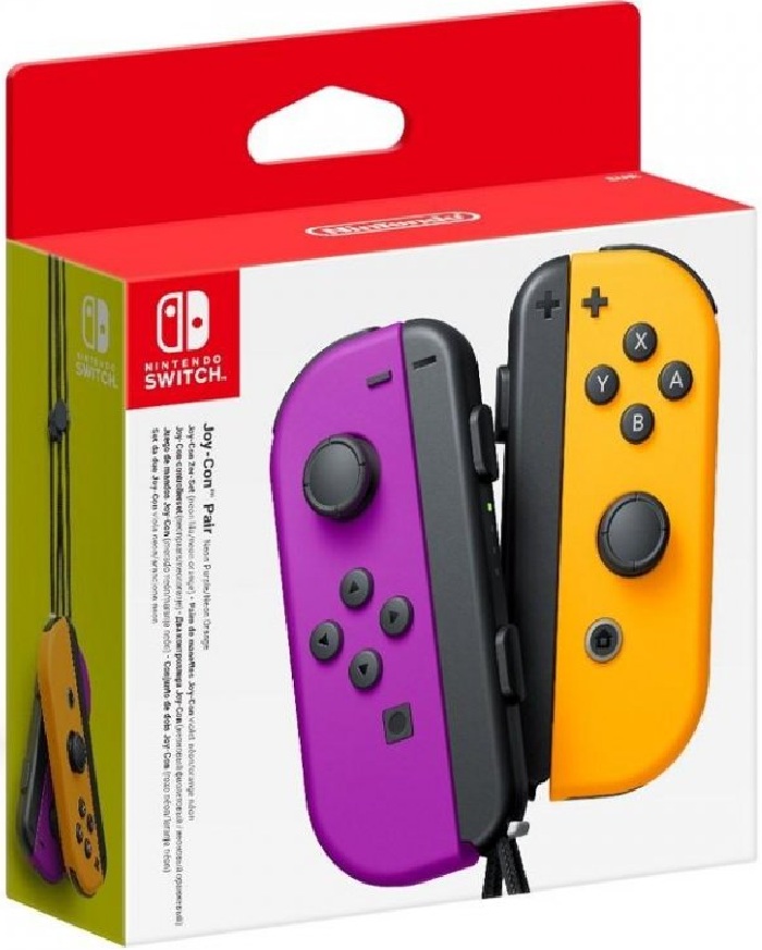 JOY-CON PAIR: NEON PURPLE / NEON ORANGE (SWITCH - nová)