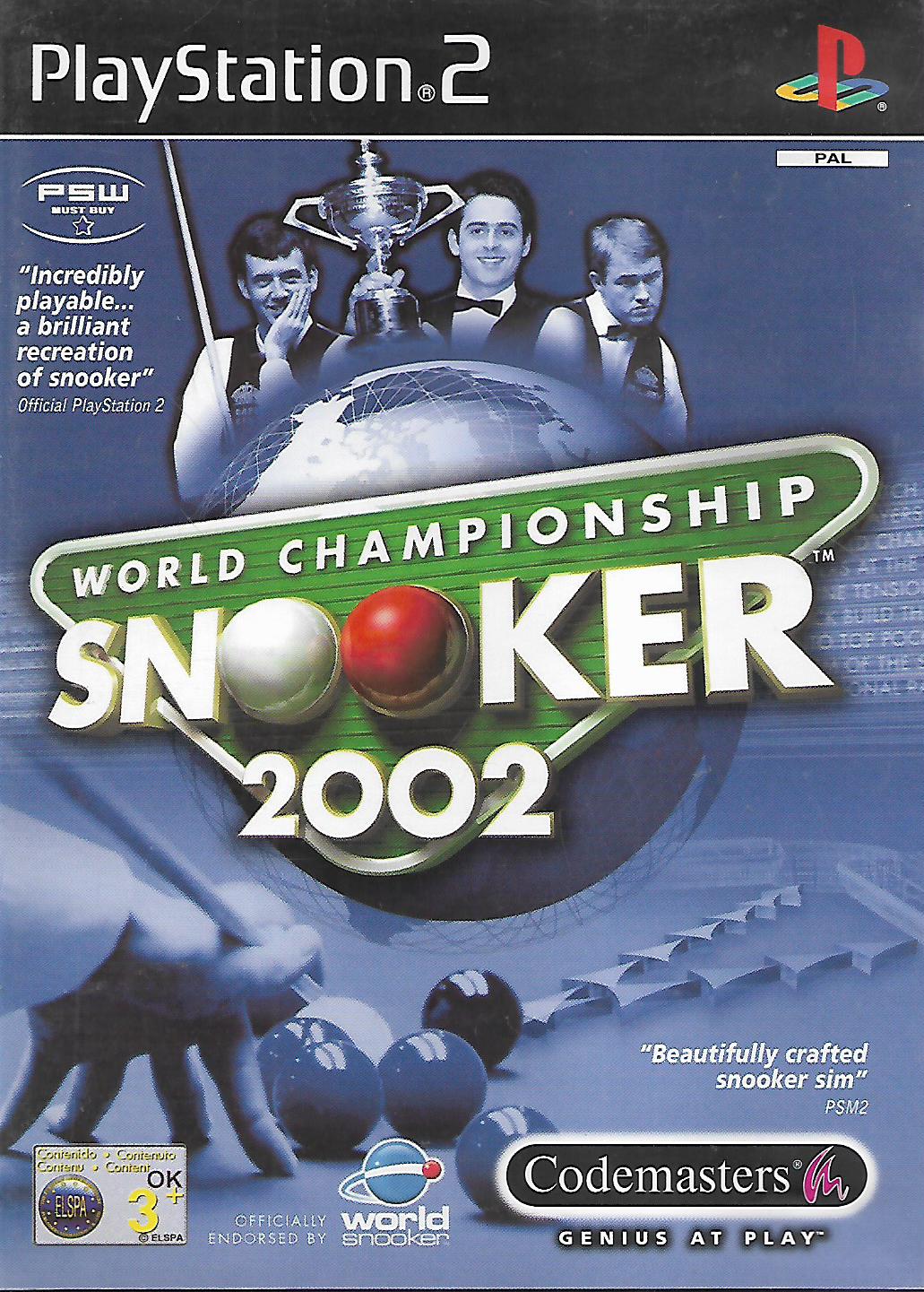 WORLD CHAMPIONSHIP SNOOKER 2002 (PS2 - BAZAR)