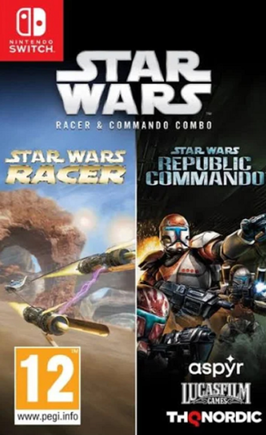 STAR WARS RACER & COMMANDO COMBO (SWITCH - NOVÁ)