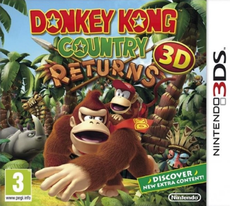DONKEY KONG COUNTRY RETURNS 3D - !pouze hra bez krabičky! (3DS - BAZAR)