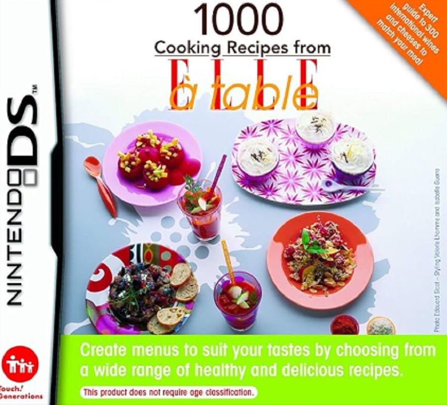 1000 COOKING RECIPES FROM ELLE A TABLE (DS - BAZAR)