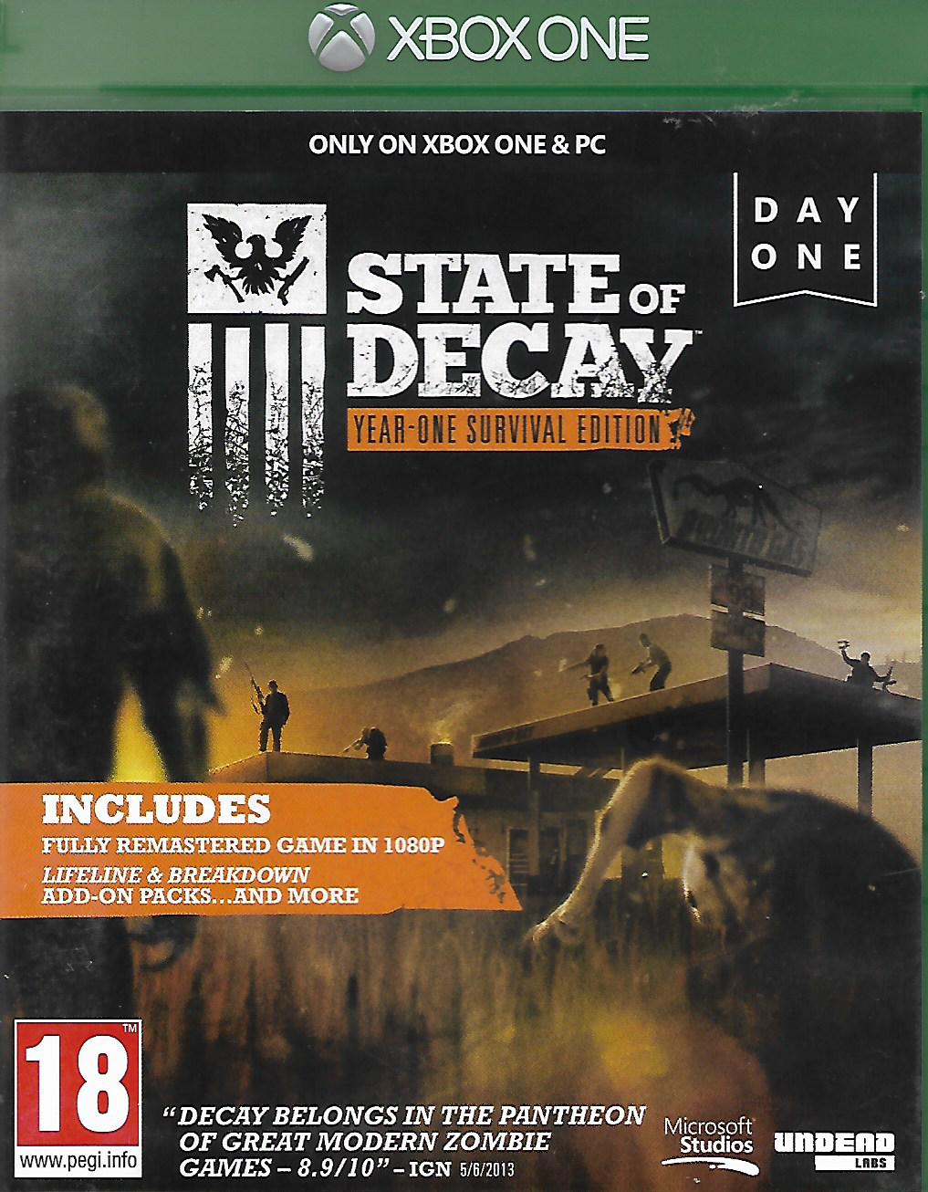 STATE OF DECAY (XBOX ONE - bazar)