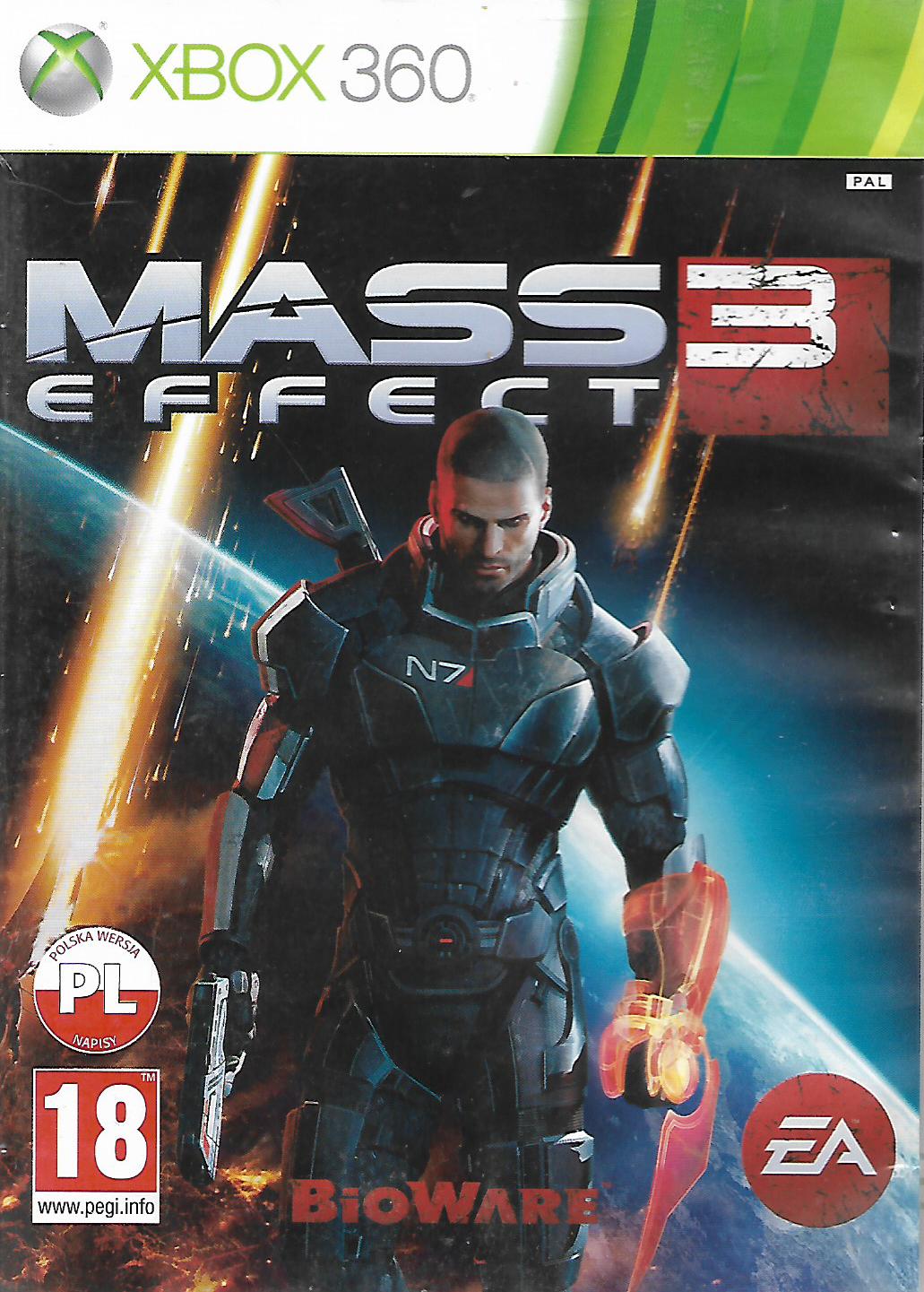 MASS EFFECT 3 - kompletně v němčině (XBOX 360 - bazar)
