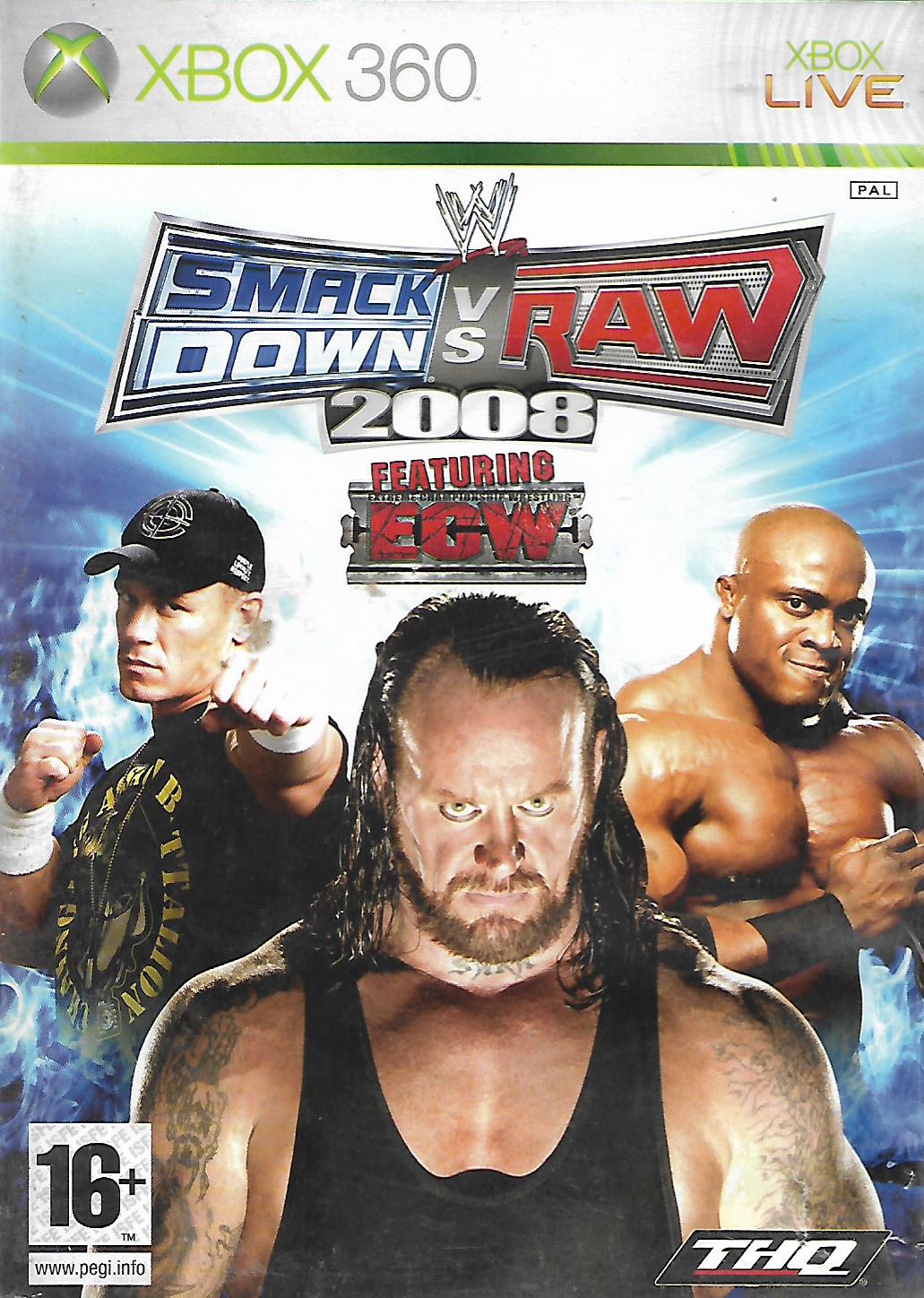 WWE SMACKDOWN VS RAW 2008 (XBOX 360 - bazar)