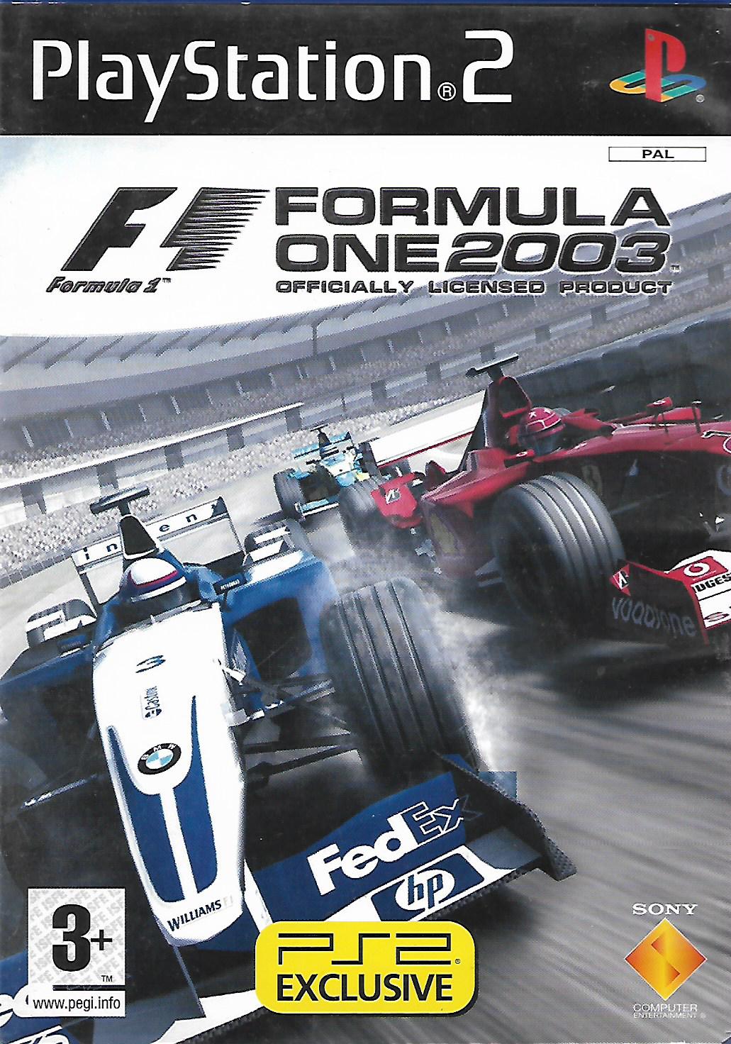 F1 2003 - FORMULA ONE 2003 (PS2 - bazar)