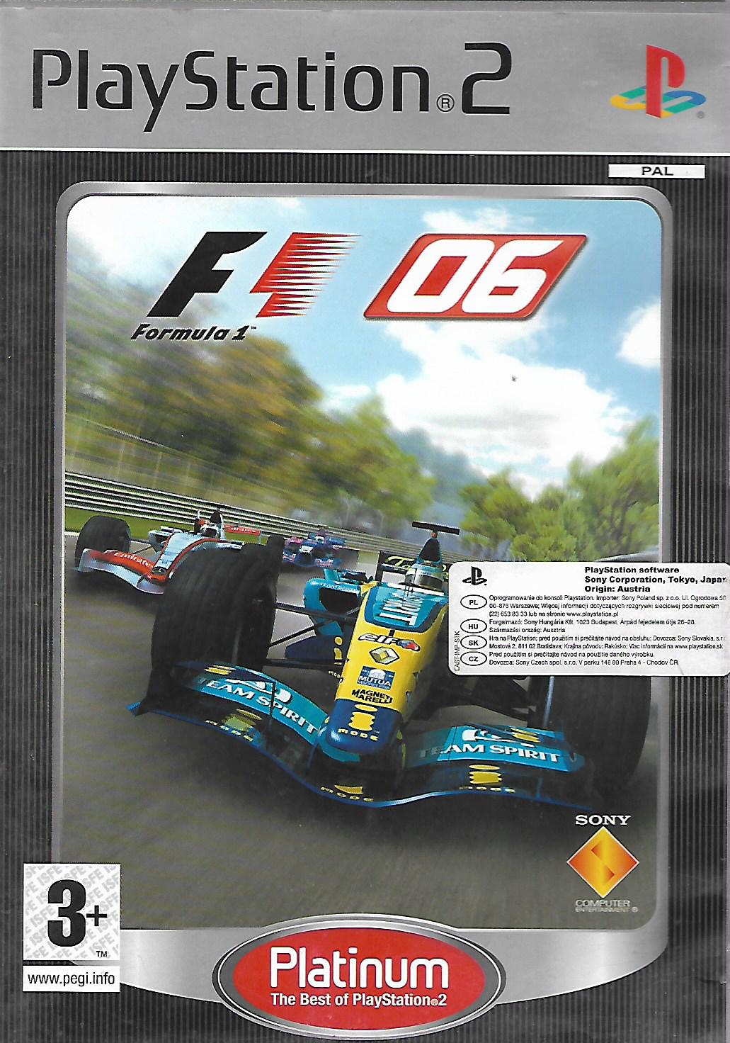 F1 06 - FORMULA ONE 2006 (PS2 - bazar)