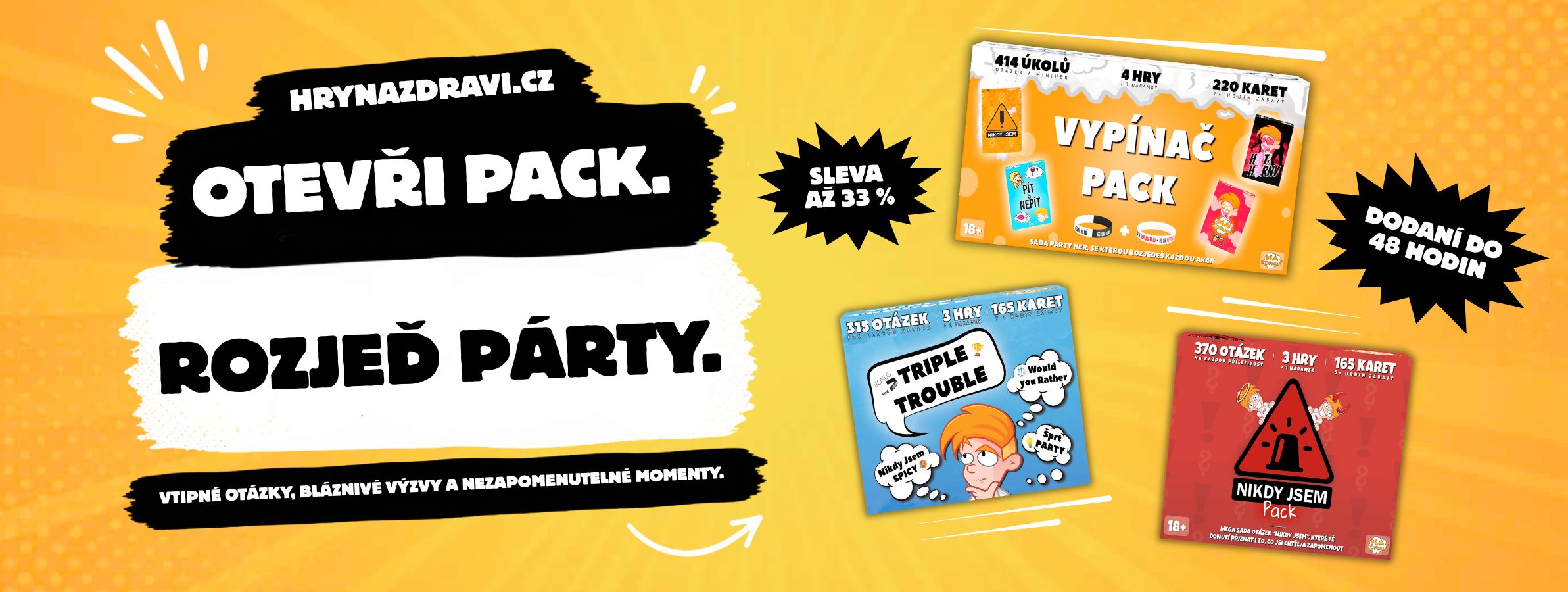 Otevři PACK rozjeď párty