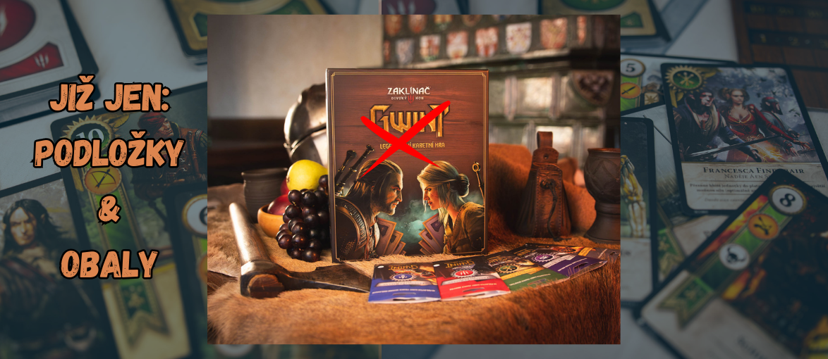 Karetní hra Gwint obaly a podložky
