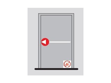 Panikové kování Dorma 1-bod PP