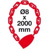Řetězový kódový zámek RR.4838.8X2000.CRN