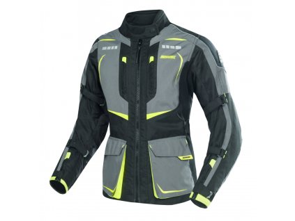 damska textilni moto bunda spark lady pacer fluo