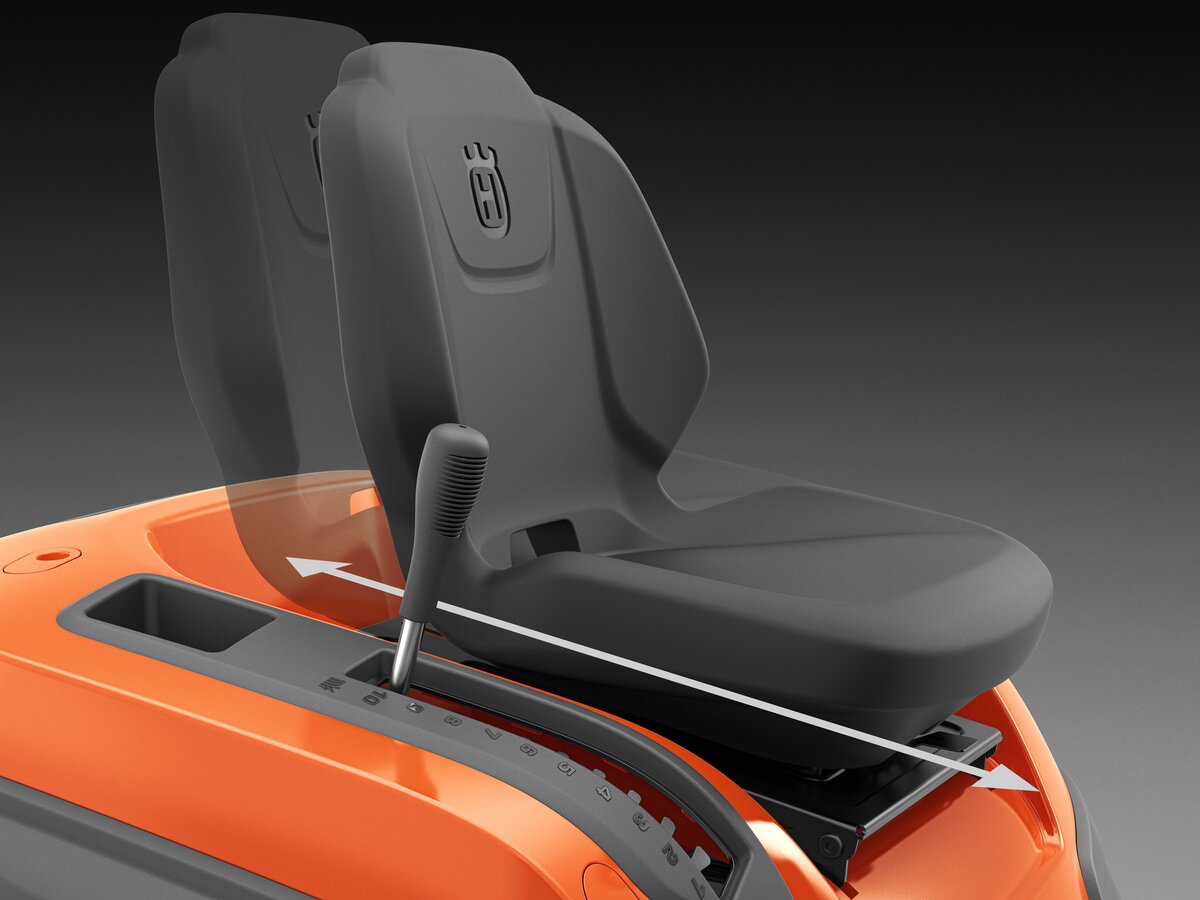 Záhradný traktor Husqvarna TC 215T nastavenie sedadla