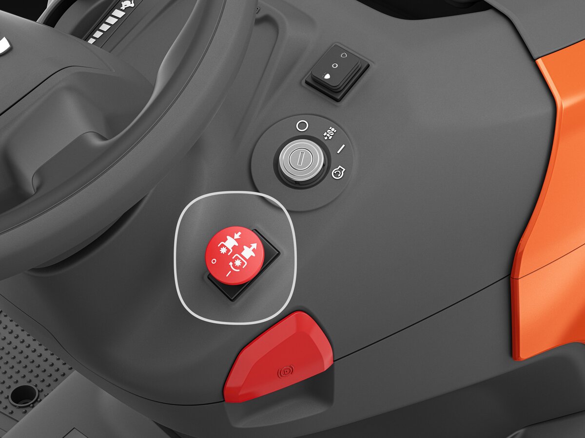 Záhradný traktor Husqvarna TC 215T - ovládanie žacích nožov