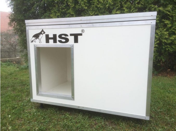 Thermo Hundehütte mit Dachöffnung
