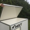 Thermo Hundehütte mit Dachöffnung