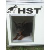 Thermo Hundehütte mit Dachöffnung