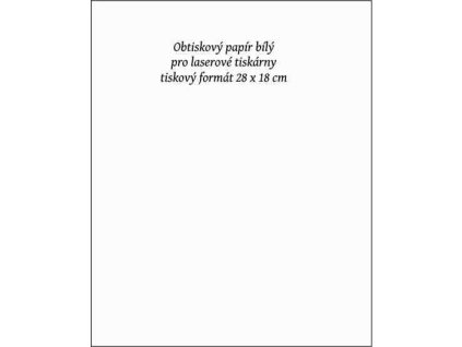 189331 dekalovy papier s bielym povrchom 180x280mm do laserovej tlaciarne