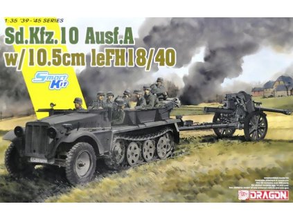 199378 sd kfz 10 ausf a w 10 5cm lefh18 1 35 dragon