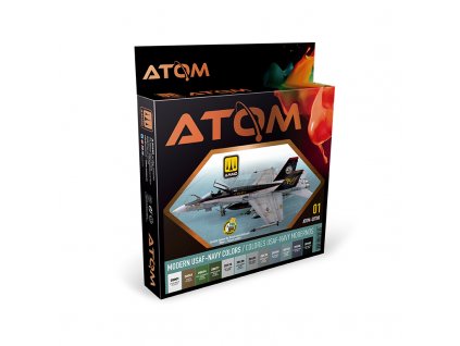 Sada akrylových barev ATOM - Modern USAF-NAVY Colors Set 12x20ml
