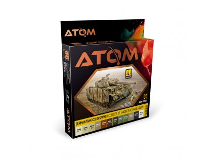 Sada akrylových barev ATOM - German Tank Colors WWII Set 12x20ml