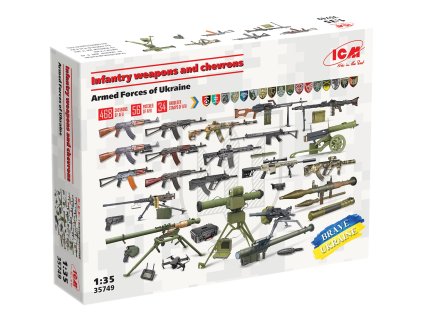 infantry weapons and chevrons of the armed forces of ukraine 1 35 ICM 35749 08