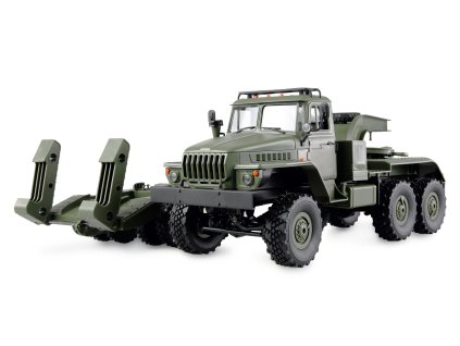 ural b36 military truck with flat bed trailer 1 16 rtr amewi 22671 09