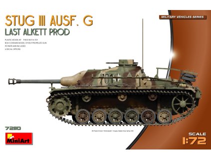 MINIART 72110 stug iii ausf g last alkett production 1 72 020