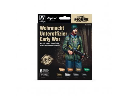 213469 2 farby vallejo sada wwii wehrmacht unteroffizier early 8x17 ml