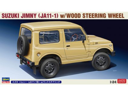 213664 suzuki jimmy with wooden steering wheel 1 24 hasegawa