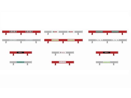 213751 scalextric crash barriers set 6 6 1 32