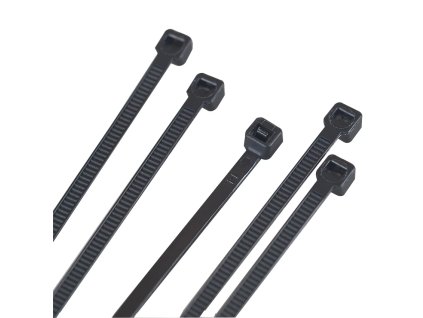 239512 utahovacie pasky 3 6x140mm cierne 20 ks