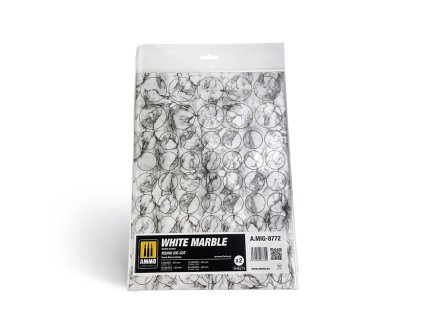 white marble round die cut for bases for wargames