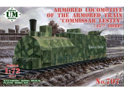 Armored locomotive Ov No 4994 No 2 Commissar Lestev of the 45th division 1 72.UMT707a