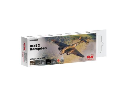 icm hp 52 hampden acrylic paint set 6x12ml