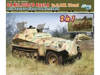 Sd.Kfz.250/9 Ausf.A le.S.P.W.(2cm) mit Panzeraufbau Sd.Kfz.250/Z 1/35