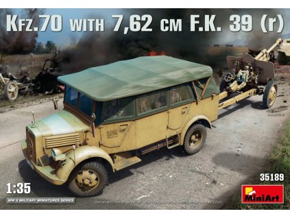 kfz 70 with 7 62 cm f k 39 r 1 35 MINIART 35189 022