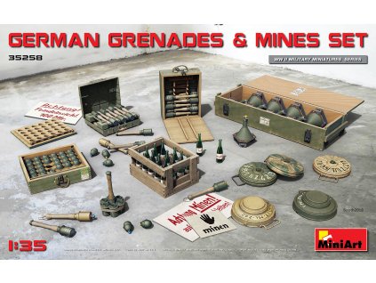 german grenades mines set 1 35 MINIART 35258 010