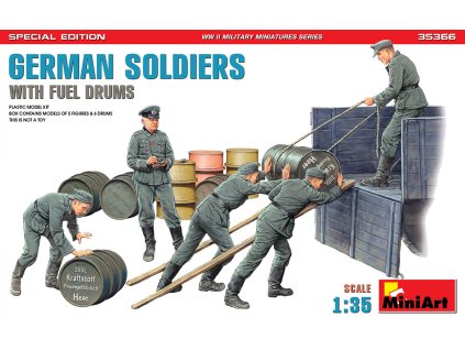 german soldiers with fuel drums special edition 1 35 MINIART 35366 06