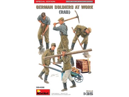 german soldiers at work rad special edition 1 35 MINIART 35408 06