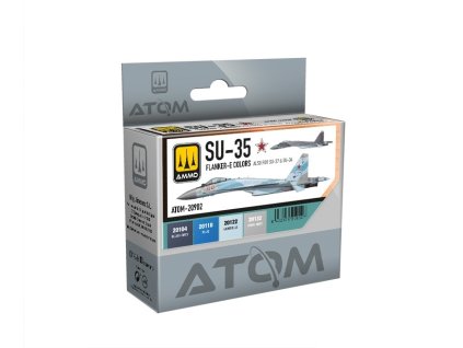 Sada akrylových barev ATOM - SU-35 (SU-27 & SU-34) FLANKER-E Colors 4x20 ml