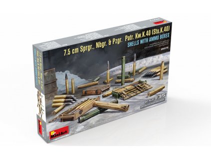 121102 1 7 5cm sprgr nbgr pzgr patr kw k 40 stu k 40 shells w box1 35