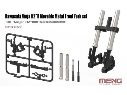 122416 1 kawasaki ninja h2 tm r movable metal front fork set 1 9 meng
