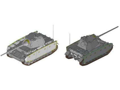 123562 1 pz kpfw iv w panther f turret 1 35 dragon