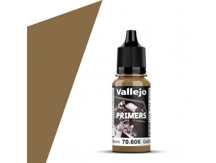 Základní Barva Vallejo Surface Primer - Gelbraun (German Green Brown) RAL8000 17ml