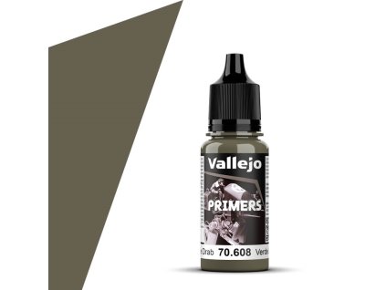 Základní Barva Vallejo Surface Primer - US Olive Drab 17ml