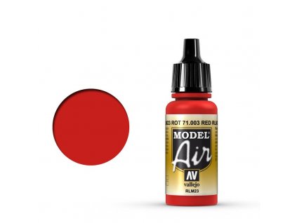 model air vallejo rlm23 red 71003