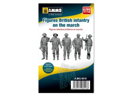 129193 1 figures british infantry on the march 1 72