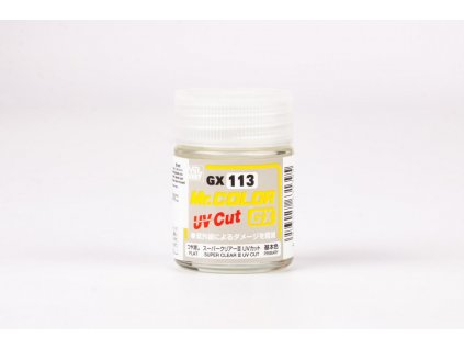 129697 mr hobby gunze mr color gx super clear iii uv cut flat 18ml